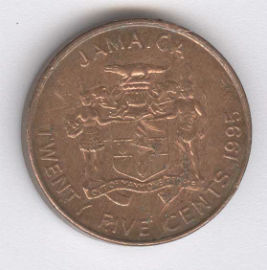Jamaica 25 Cents de 1995