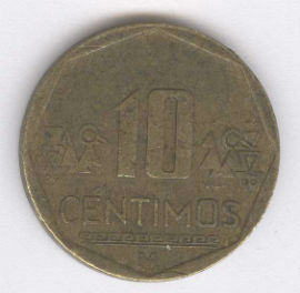 Perú 10 Céntimos de 2003