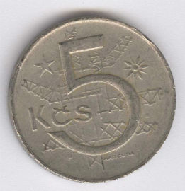 Checoslovaquia 5 Koruna de 1973