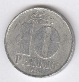 Alemania Democrática 10 Pfennig de 1968 (A)