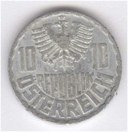 Austria 10 Groschen de 1953
