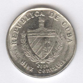 Cuba 10 Centavos de 2008