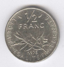Francia 1/2 Franc de 1975