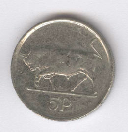 Irlanda 5 Pence de 1996