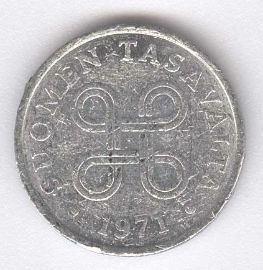 Finlandia 1 Penni de 1971