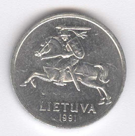 Lituania 1 Centas de 1991
