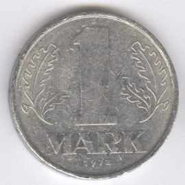 Alemania Democrática 1 Mark de 1972