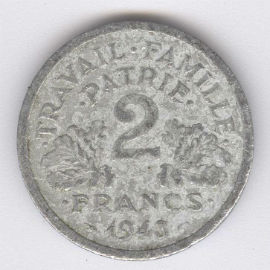 Francia 2 Francs de 1943