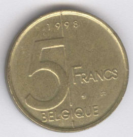 Bélgica 5 Francs de 1998 (Belgique)