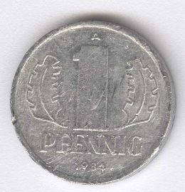 Alemania Democrática 1 Pfennig de 1984 (A)