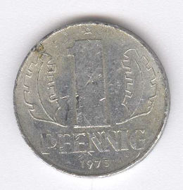 Alemania Democrática 1 Pfennig de 1975 (A)