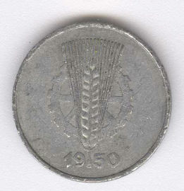 Alemania Democrática 1 Pfennig de 1950 (A)