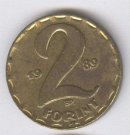 Hungría 2 Forint de 1989