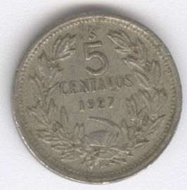 Chile 5 Centavos de 1927