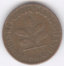 Alemania 1 Pfennig de 1969 (C)