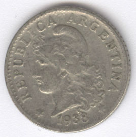 Argentina 5 Centavos de 1938