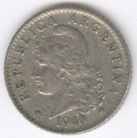 Argentina 5 Centavos de 1940