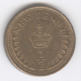 Inglaterra 1/2 Penny de 1979