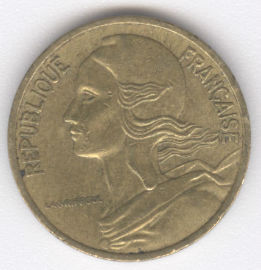 Francia 5 Centimes de 1977