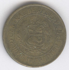 Perú 1/2 Sol de Oro de 1975