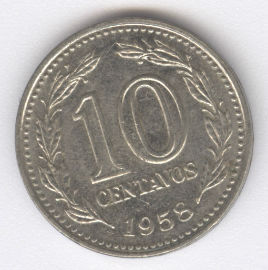 Argentina 10 Centavos de 1958