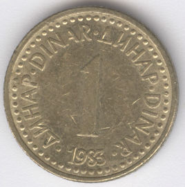 Yugoslavia 1 Dinar de 1983