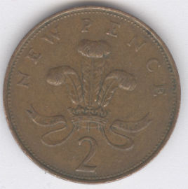 Inglaterra 2 New Pence de 1971