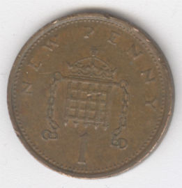 Inglaterra 1 New Penny de 1973