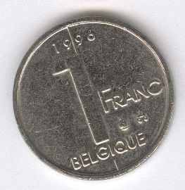 Bélgica 1 Franc de 1996 (Belgique)