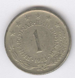 Yugoslavia 1 Dinar de 1973
