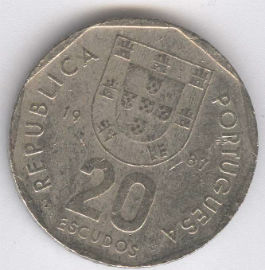 Portugal 20 Escudos de 1987
