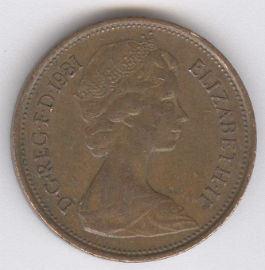Inglaterra 2 New Pence de 1981