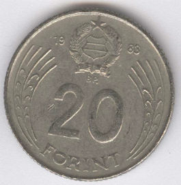 Hungría 20 Forint de 1983