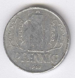 Alemania Democrática 1 Pfennig de 1962 (A)