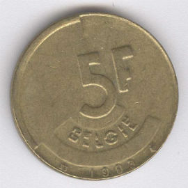 Bélgica 5 Francs de 1993 (Belgie)