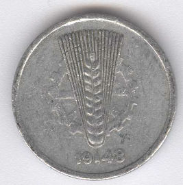 Alemania Democrática 1 Pfennig de 1948A