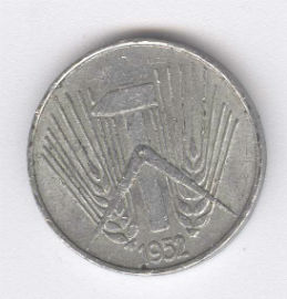 Alemania Democrática 5 Pfennig de 1952A
