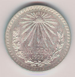 Mexico 1 Peso de 1922