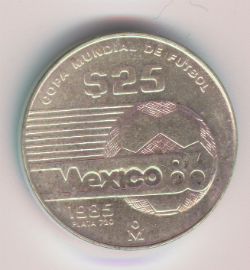 Mexico 25 Pesos de 1985