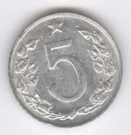 Checoslovaquia 5 Haleru de 1967