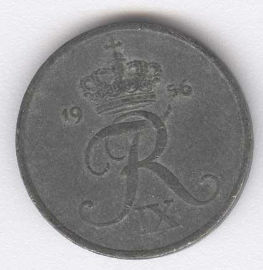 Dinamarca 1 Ore de 1956
