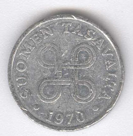 Finlandia 1 Penni de 1970