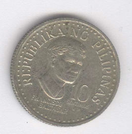 Filipinas 10 Sentimos de 1982