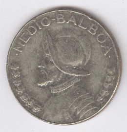 Panamá 1/2 Balboa de 1979