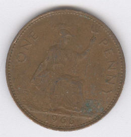 Inglaterra 1 Penny de 1966