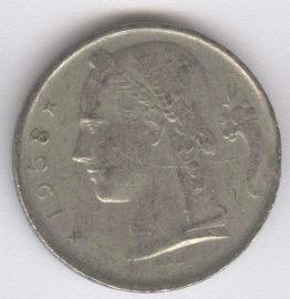 Bélgica 5 Francs de 1958 (Belgique)