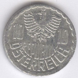 Austria 10 Groschen de 1990