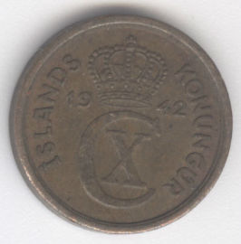 Islandia 1 Eyrir de 1942