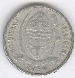Botswana 1 Thebe de 1984