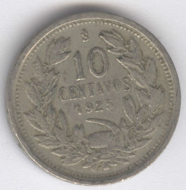Chile 10 Centavos de 1925